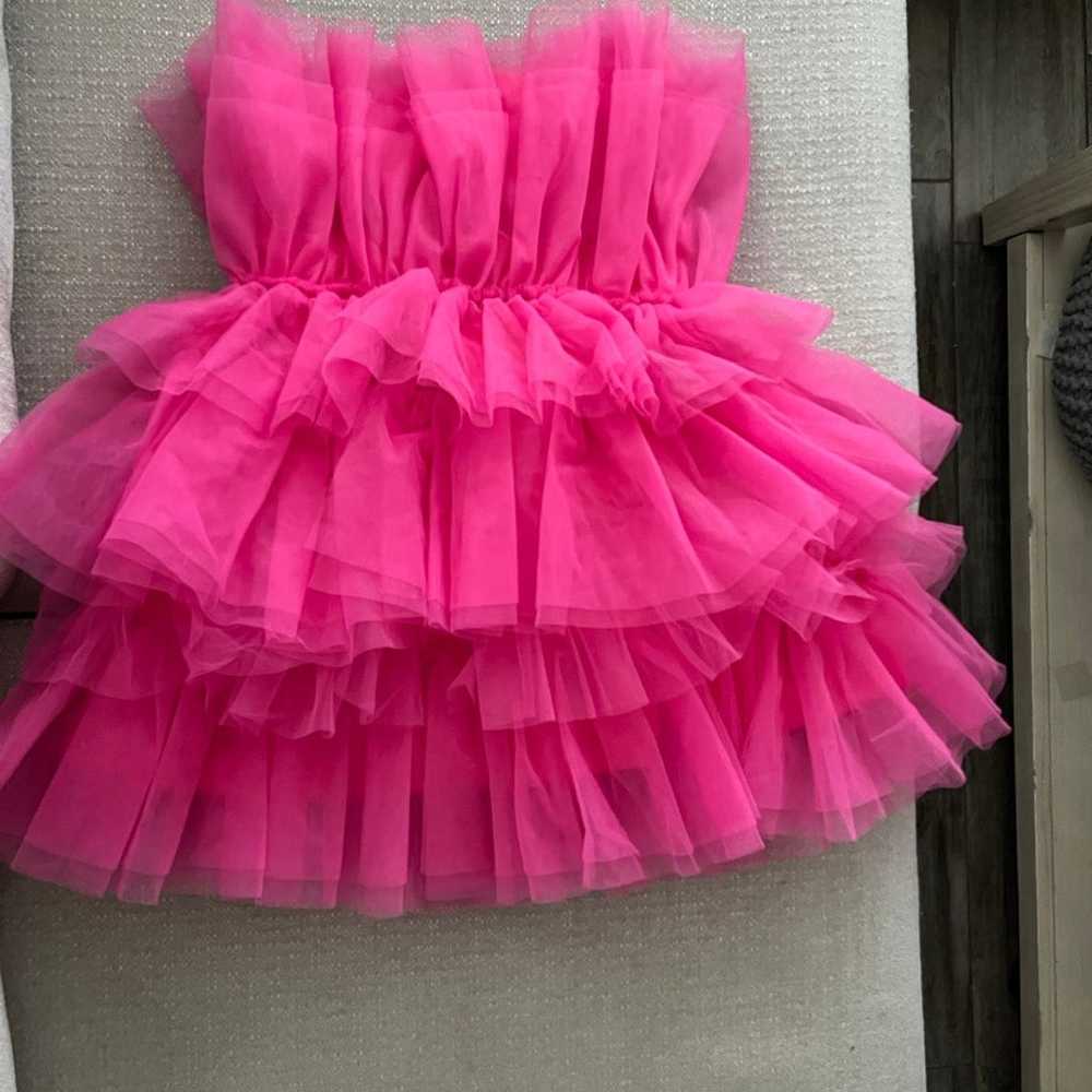 Barbie pink tuelle dress - image 3
