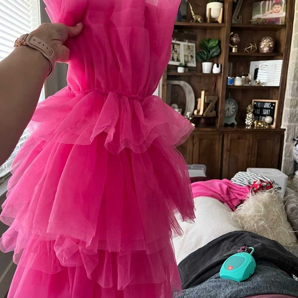 Barbie pink tuelle dress - image 4
