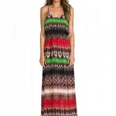 Vix Paula Hermanny Silk Printed Maxi dress size M - image 1