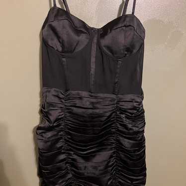 NWOT ZARA bustier satin and mesh bodycon dress si… - image 1