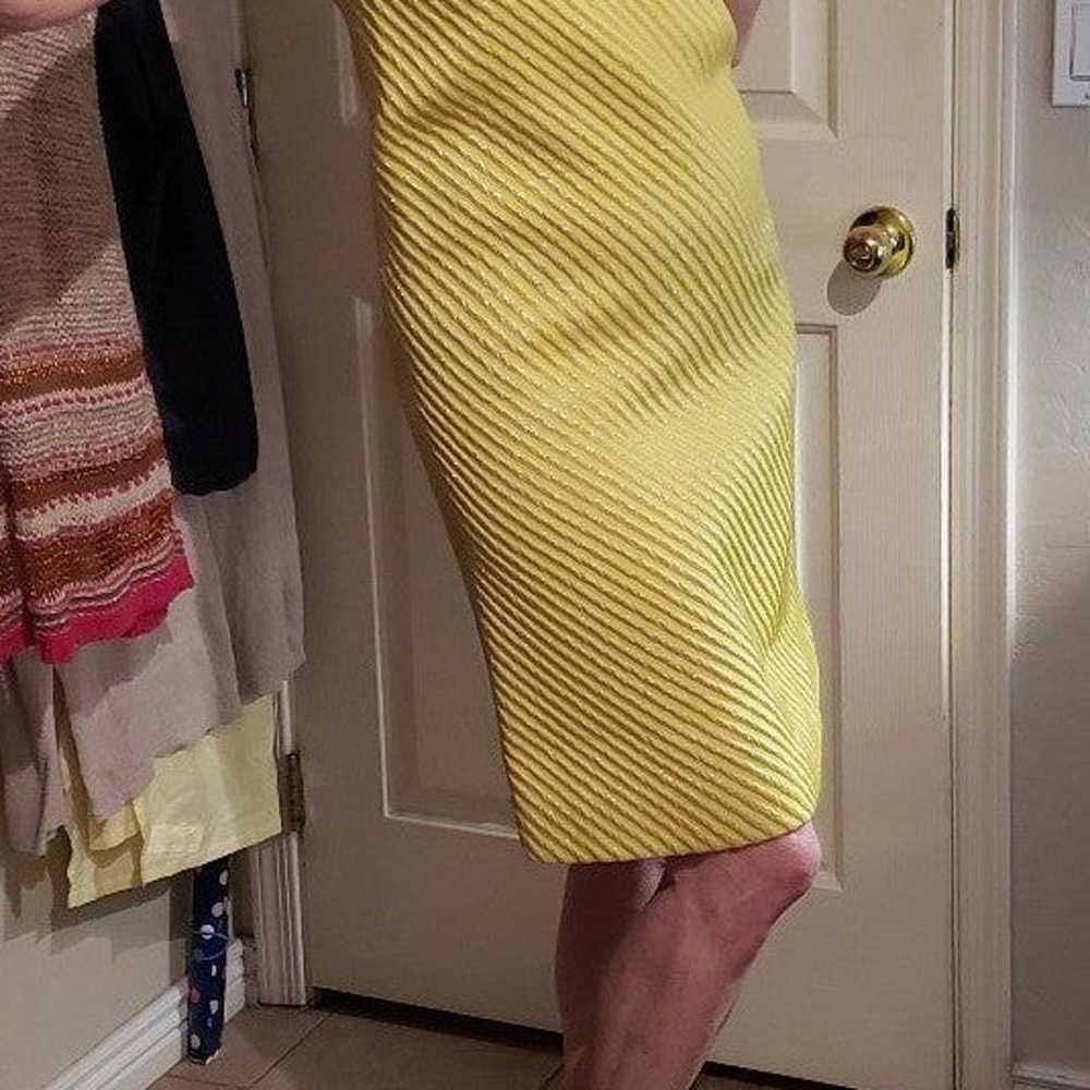 Vintage Abbott East Yellow Cocktail Dress with Ja… - image 3