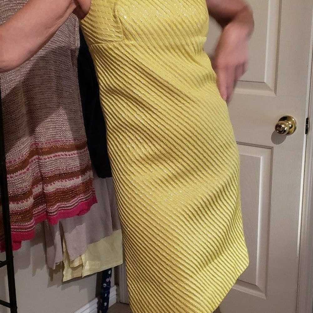 Vintage Abbott East Yellow Cocktail Dress with Ja… - image 4