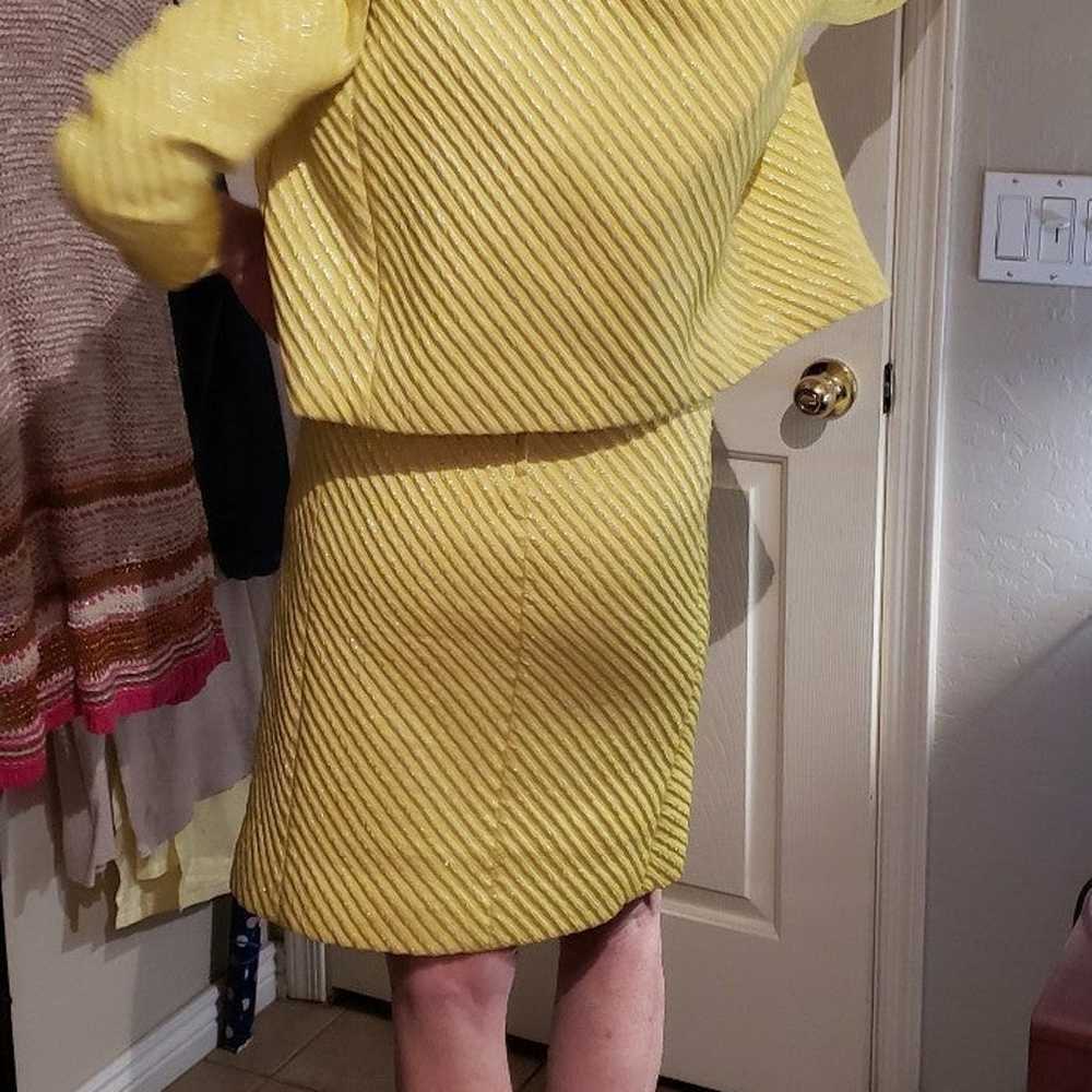 Vintage Abbott East Yellow Cocktail Dress with Ja… - image 6