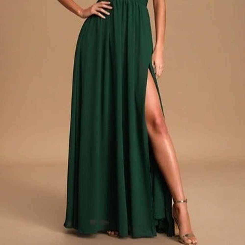 Heavenly Hues Forest Green Maxi Dress - image 2