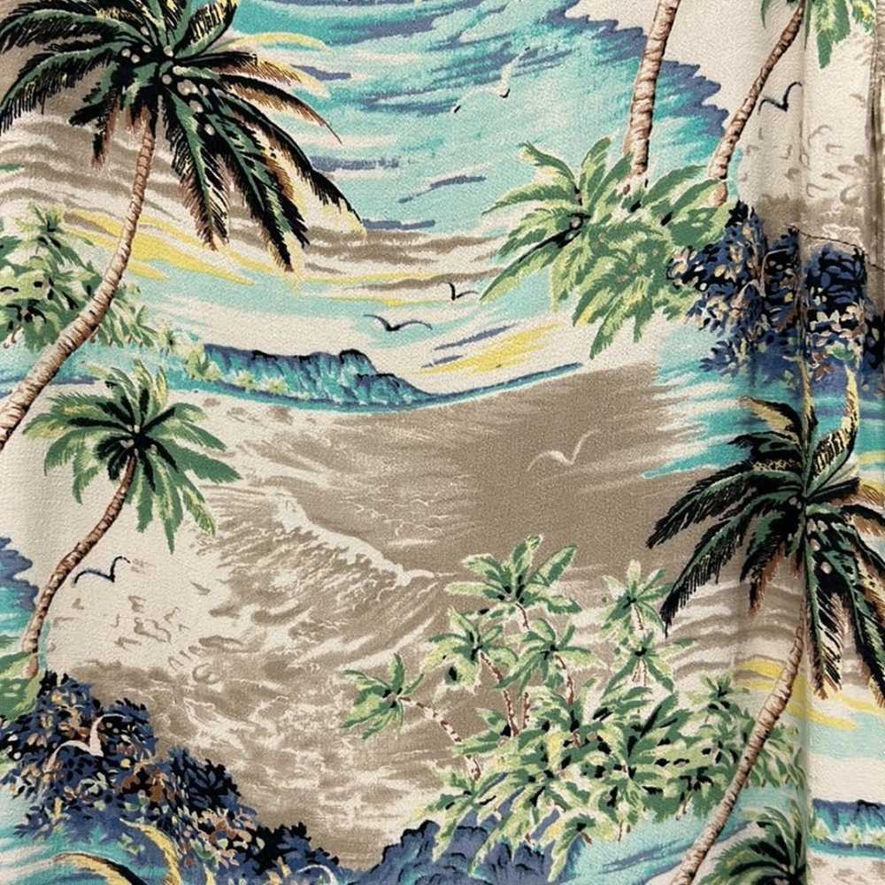 Old Maui Tropical Maxi Sundress W/Button Shirt Ja… - image 9