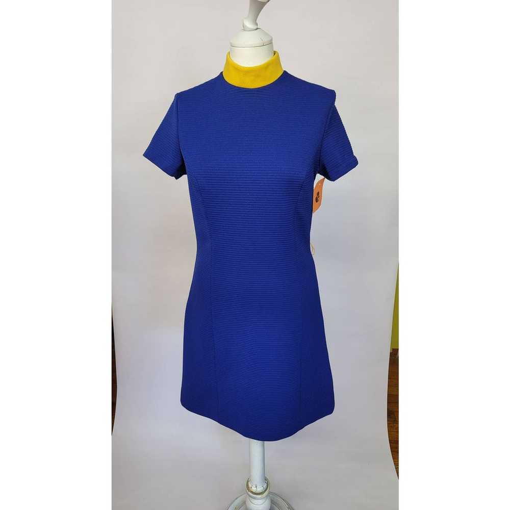 1960s blue mod vintage dress - image 1