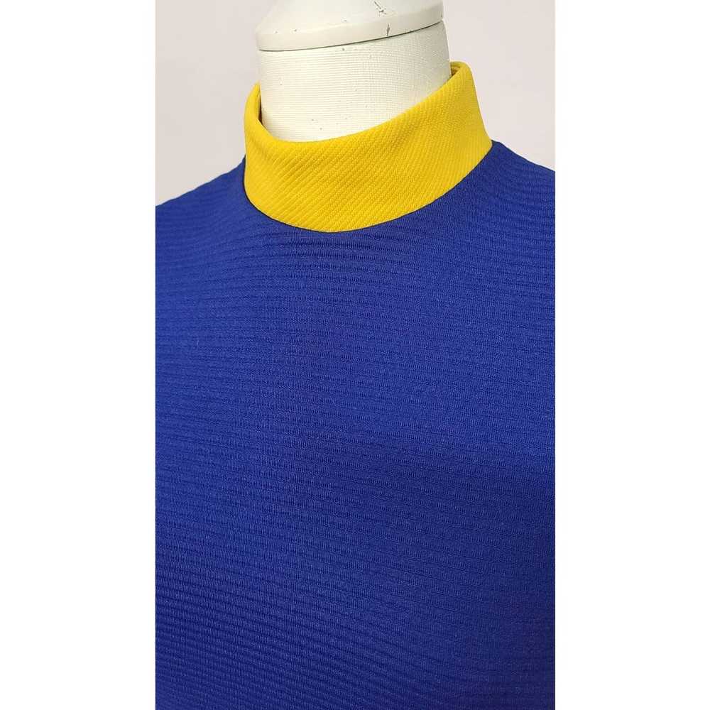 1960s blue mod vintage dress - image 2