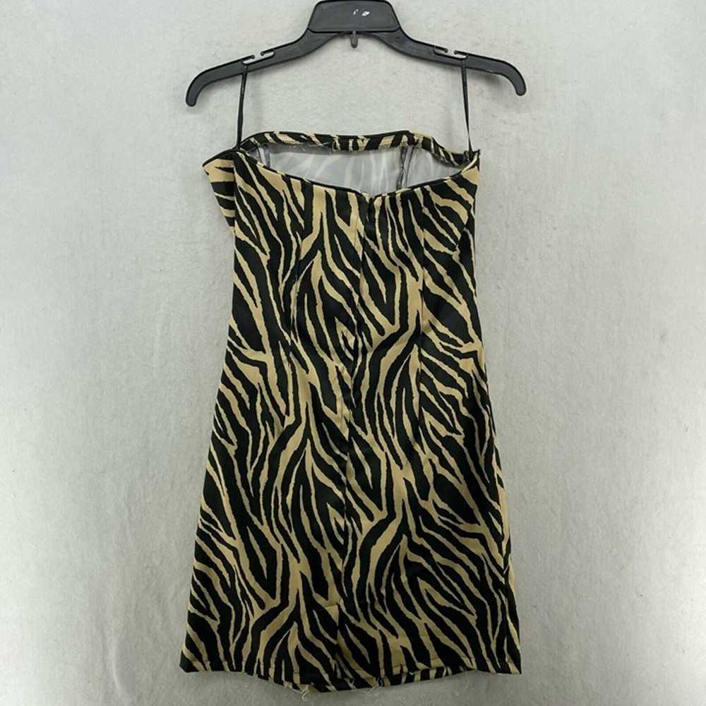 Jessica McClintock Gunne Sax Dress Sz 9 Zebra Ani… - image 2