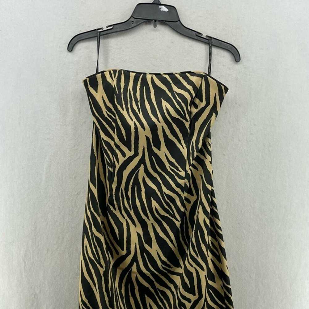 Jessica McClintock Gunne Sax Dress Sz 9 Zebra Ani… - image 5