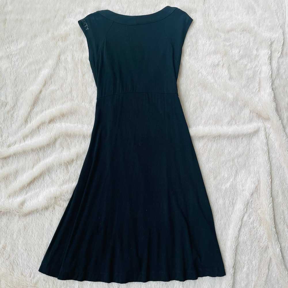 Miss sixty LBD wrap black dress size M - image 2