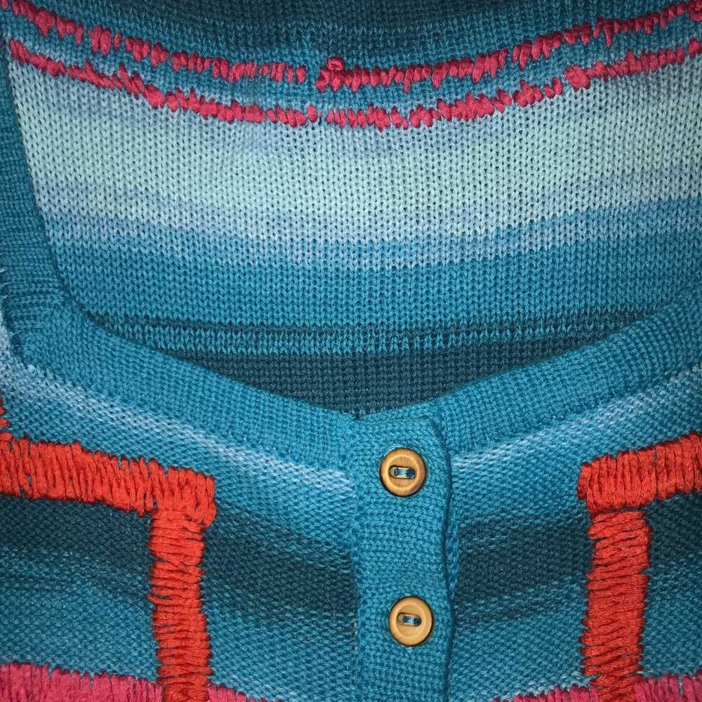 Nanette lepore knit Turquoise and colored details - image 4