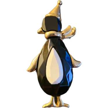 Black & White Penguin Pin - image 1