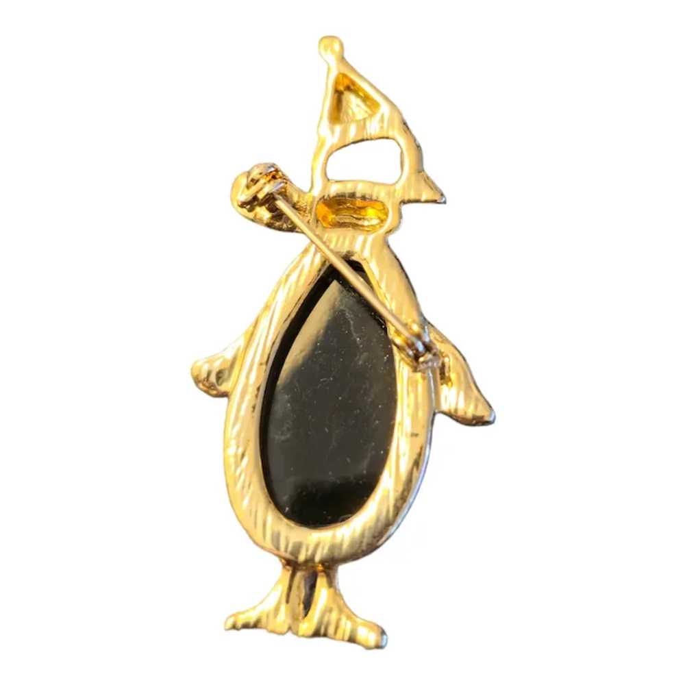 Black & White Penguin Pin - image 2