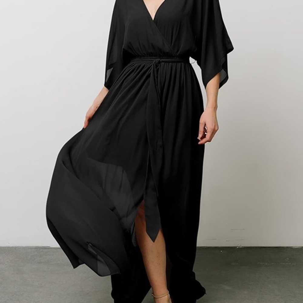 Women’s Summer Loose Kimono Maxi Dress Wrap V Nec… - image 4