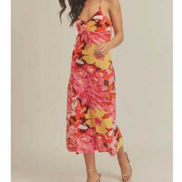 Lush floral midi dress