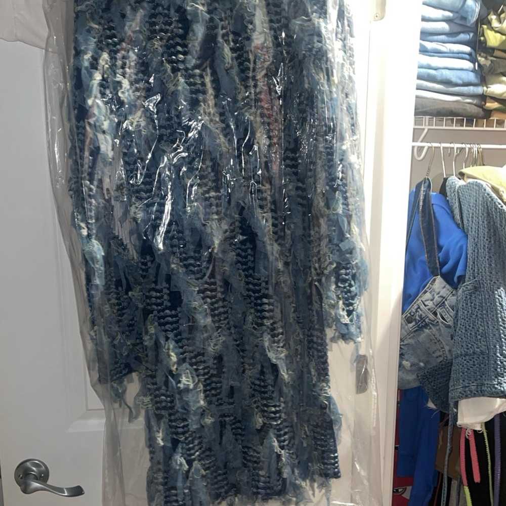 Blue Confetti Dress - image 2