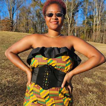 African Peplum dress