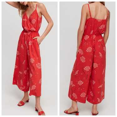 Aritzia Wilfred Melodie Jumpsuit in Flame Scarlet