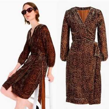 J crew velvet leopard dress best sale