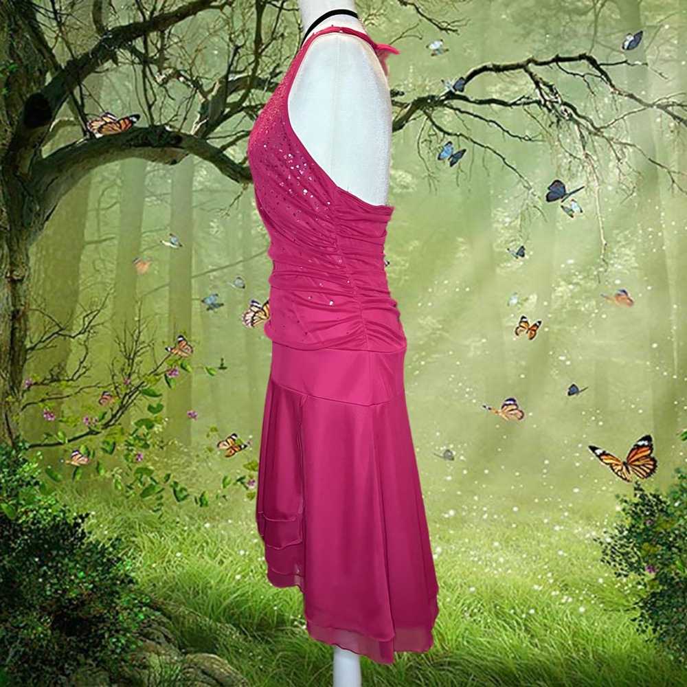 Y2k Halter Midi Rampage Fairy Hot Pink Dress - image 4