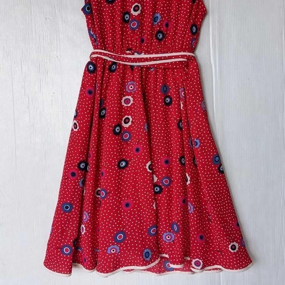 MODCLOTH Red Floral Dotted Daytime Dapper True Wr… - image 10