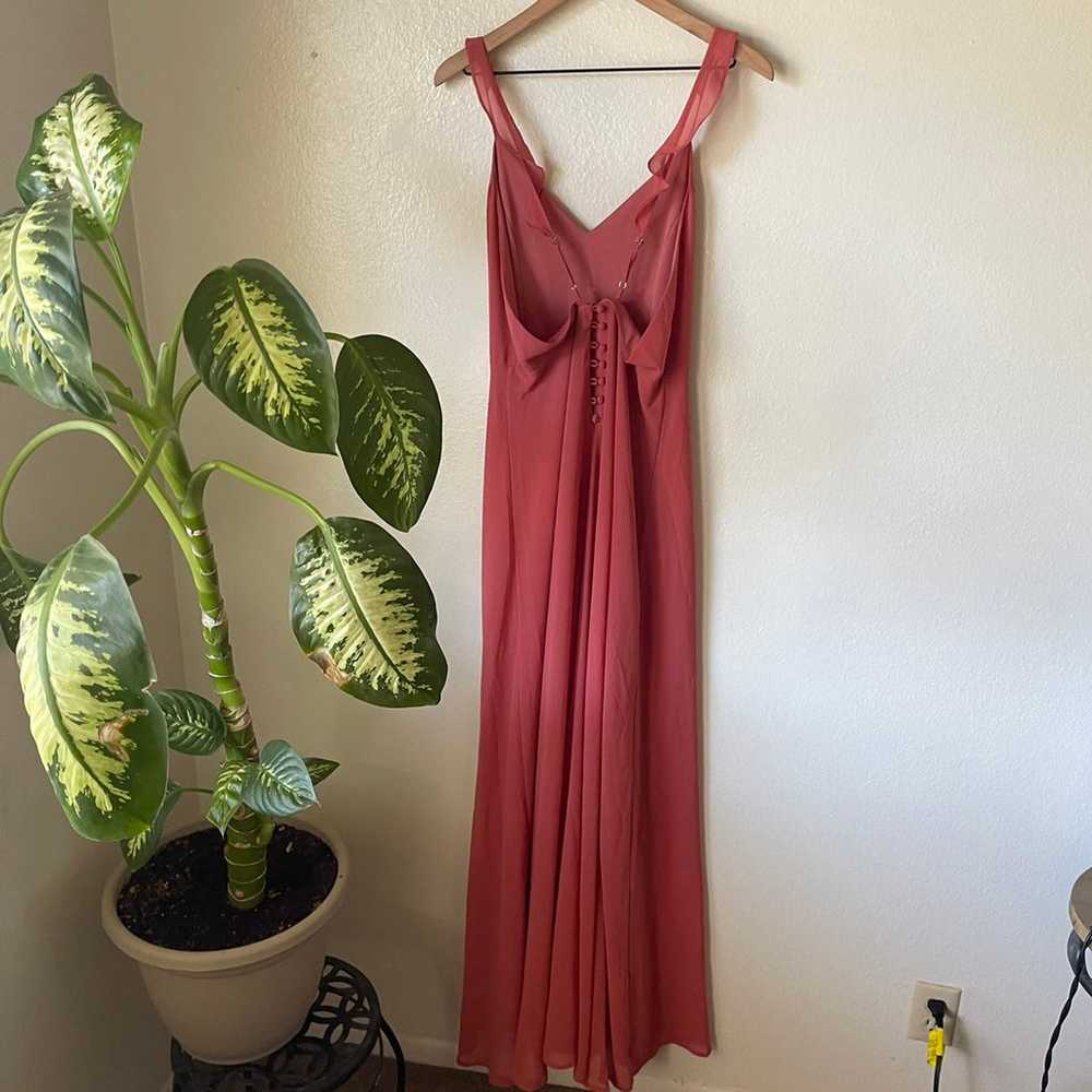 Lulus | Meteoric Rise Rusty Rose Maxi Dress - image 5