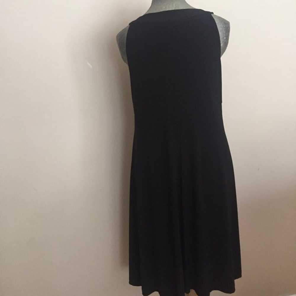 Black Beaded Dress Sz 12 - image 3