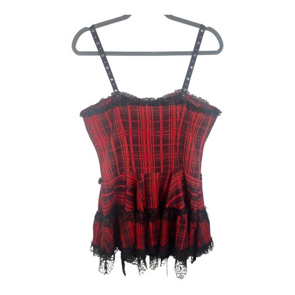 Dark In Love Punk Gothic Layered Mini Strap Dress… - image 2