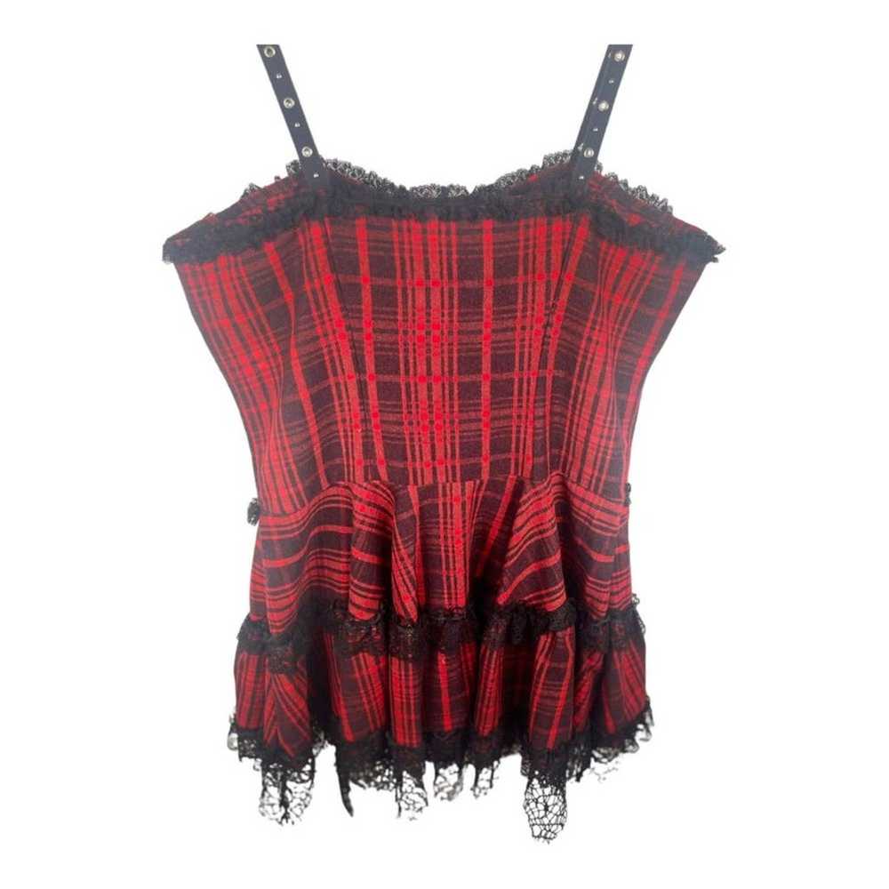 Dark In Love Punk Gothic Layered Mini Strap Dress… - image 4