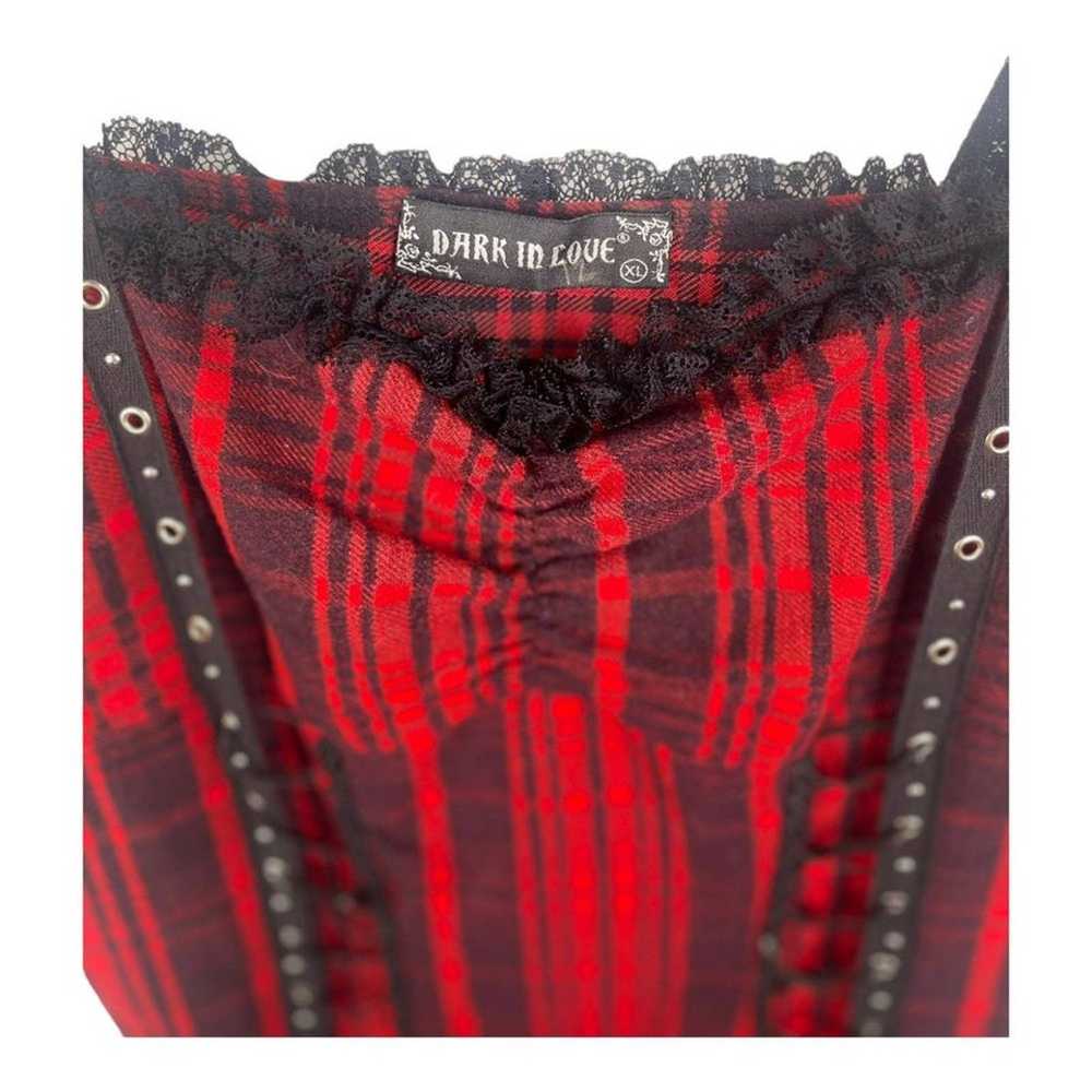 Dark In Love Punk Gothic Layered Mini Strap Dress… - image 8