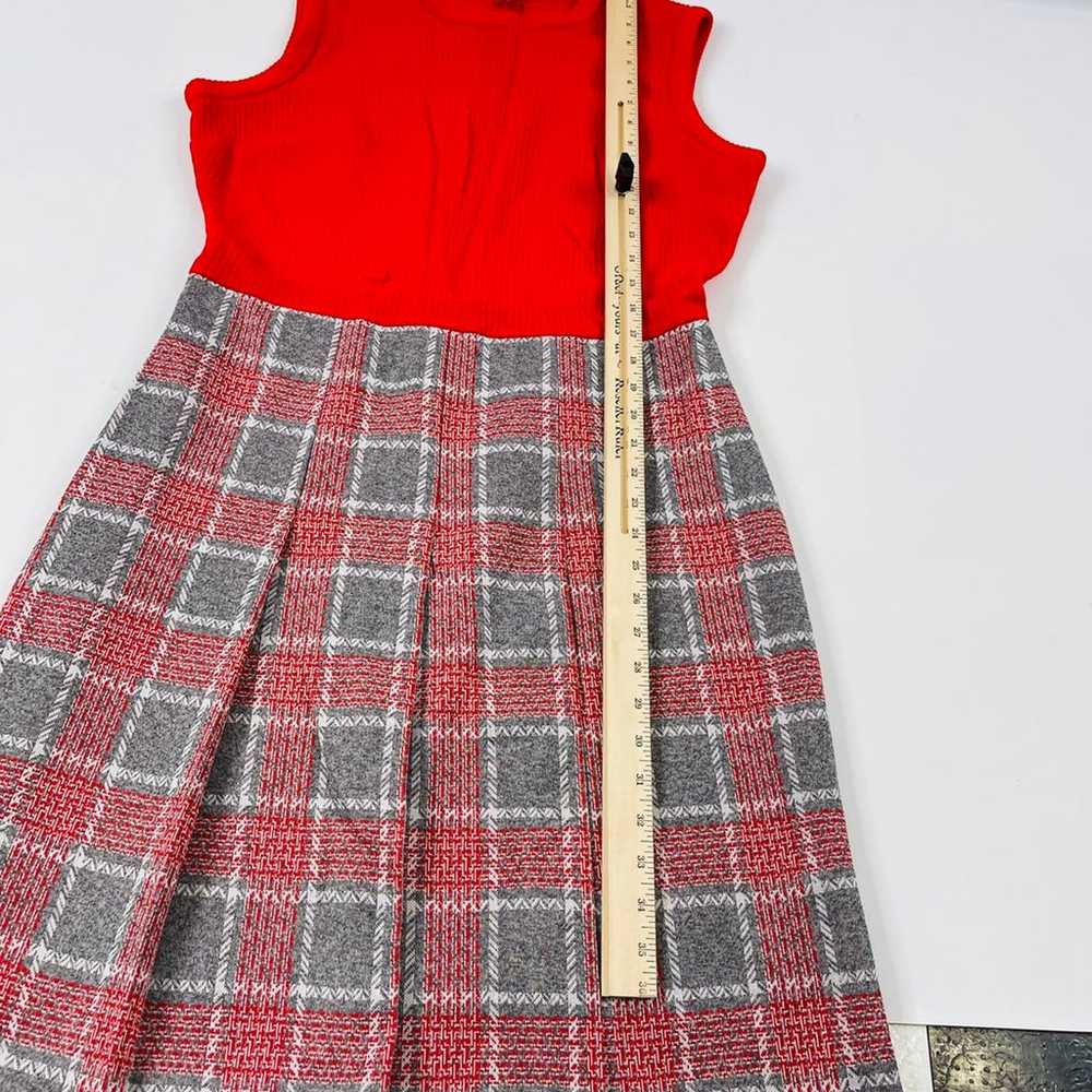 Vintage 60s Color Block Plaid Sheath Dress - image 4