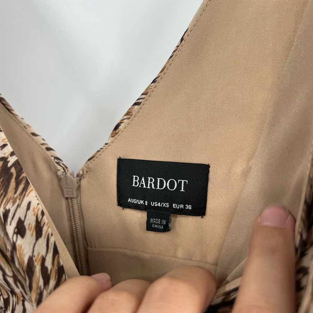 Bardot Brown Printed High-Low Dress - image 7