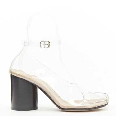 Vintage Womens Split Toe Shoes Tabi Leather Ankle Strap Block Heels Sandals  42