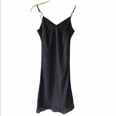 Michael Kors Black Satin Slip Dress