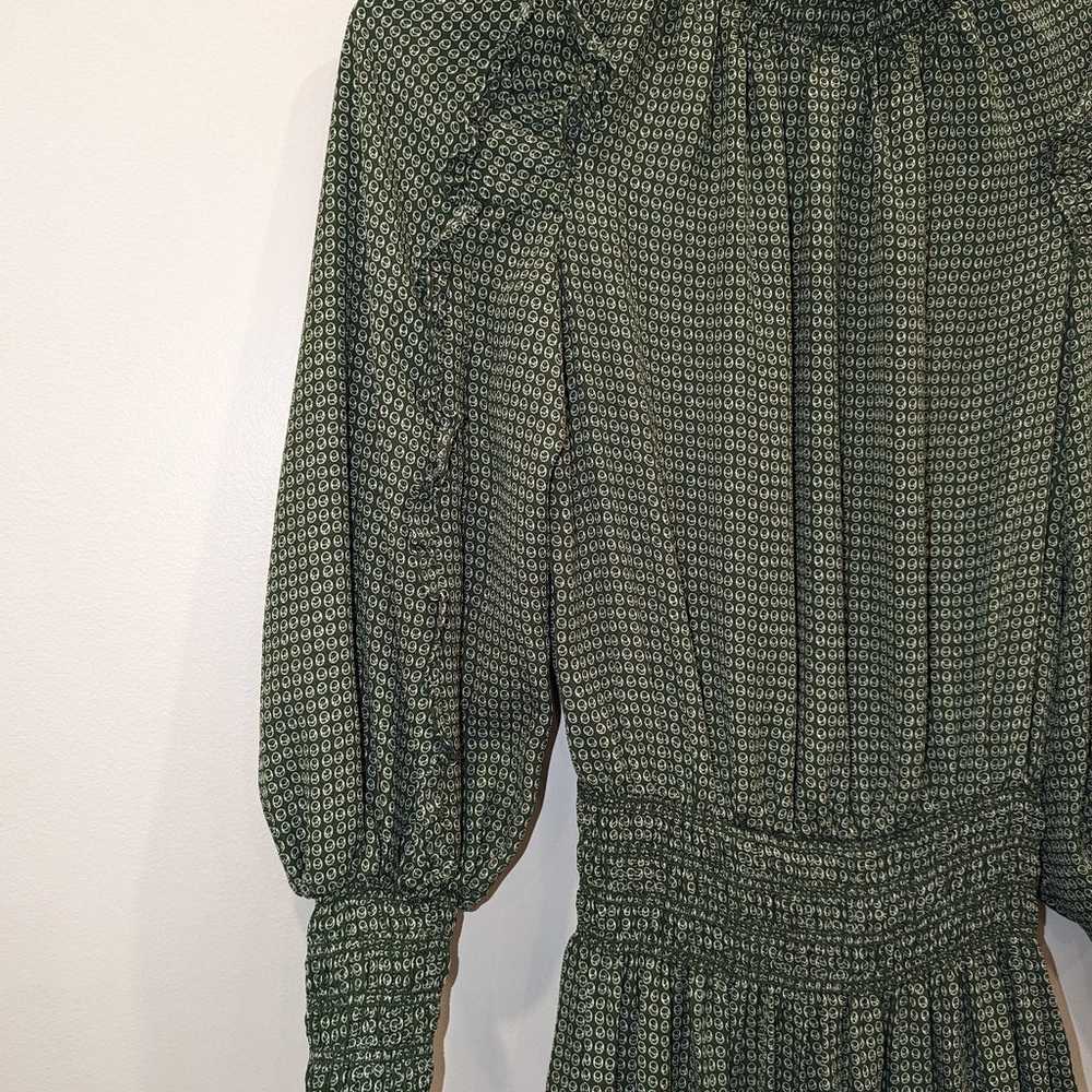 Saks fifth Ave- GORGEOUS vintage Green pattern an… - image 2