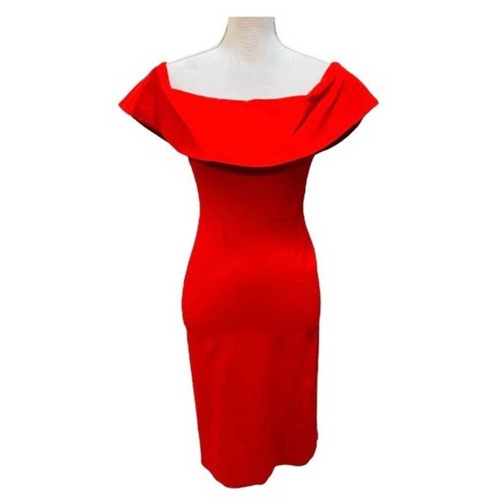 Aritzia Babaton Red Off the Shoulder Bodycon Dres… - image 1