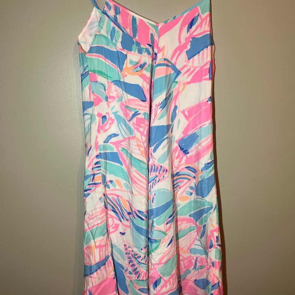 Lilly Pulitzer CLARA Dress 100% Silk Out A to Sea… - image 4