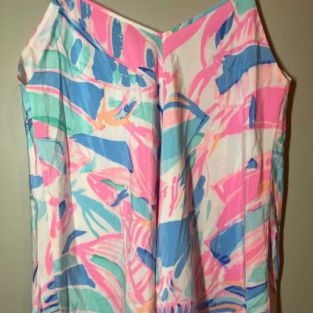 Lilly Pulitzer CLARA Dress 100% Silk Out A to Sea… - image 5