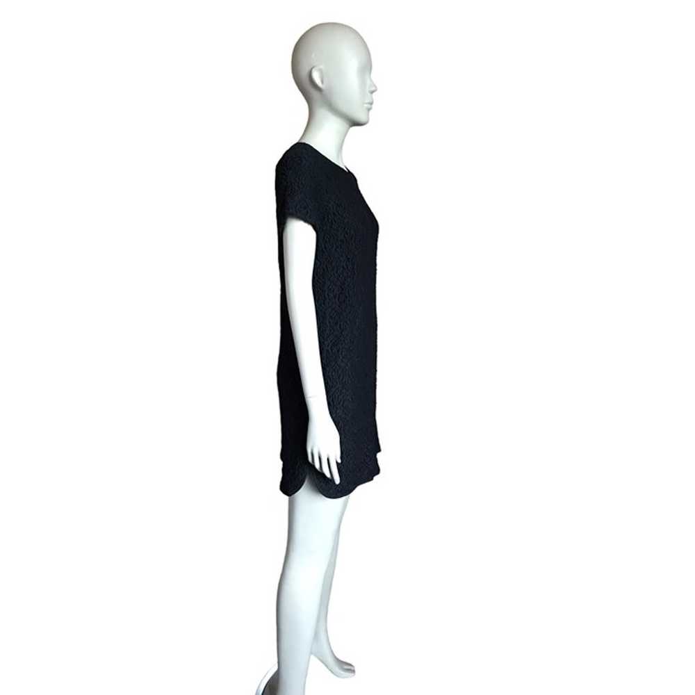 Madewell x Sezane Black Lace Short Sleeve Dress - image 3