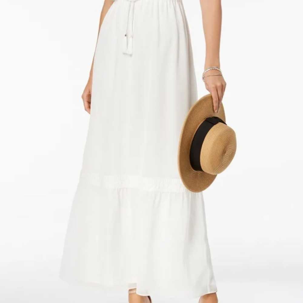 NWOT Adriana papell white maxi dress - image 4