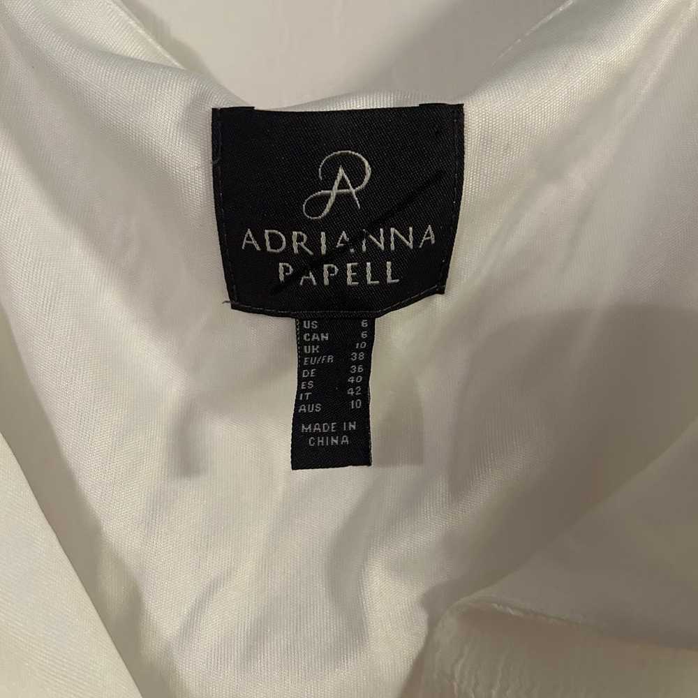 NWOT Adriana papell white maxi dress - image 7