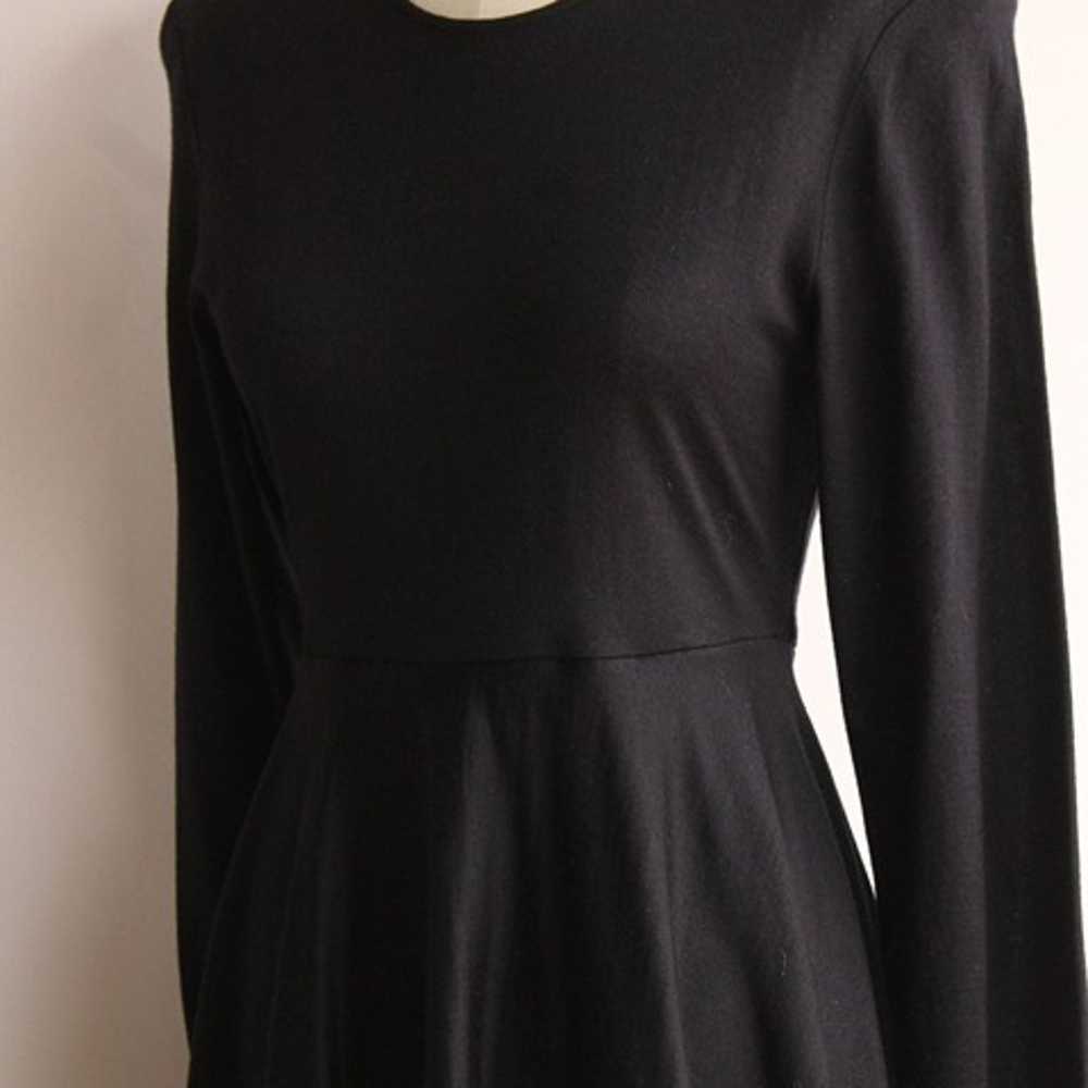 Vintage 1980s Dress, Axiom Black Wool Blend Fit a… - image 7
