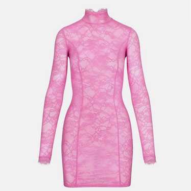 New SKIMS Lace Turtleneck Dress in Thunder Small