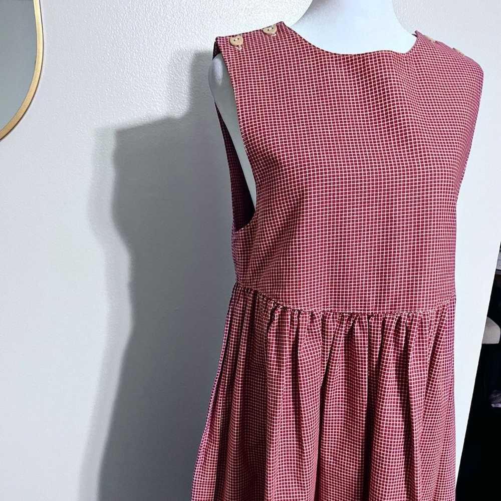 Heart’s & Homespun Vintage Plaid Midi Dress - image 5