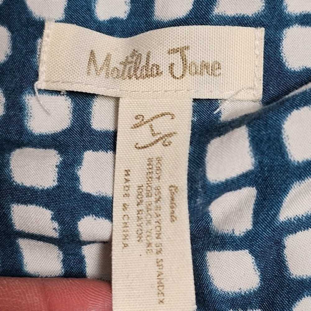 Matilda Jane Kate Gray & Blue Geo Stretch Jersey … - image 6