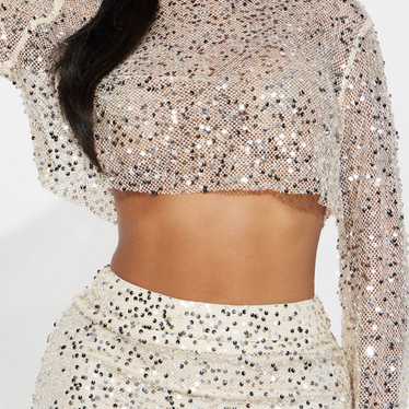 Sequin two piece