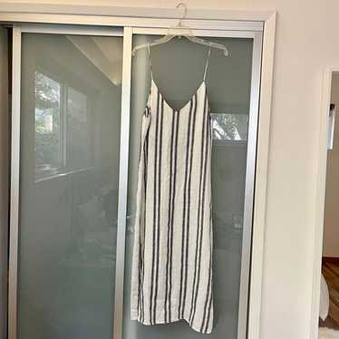 Reformation Striped Linen Maxi Dress - image 1