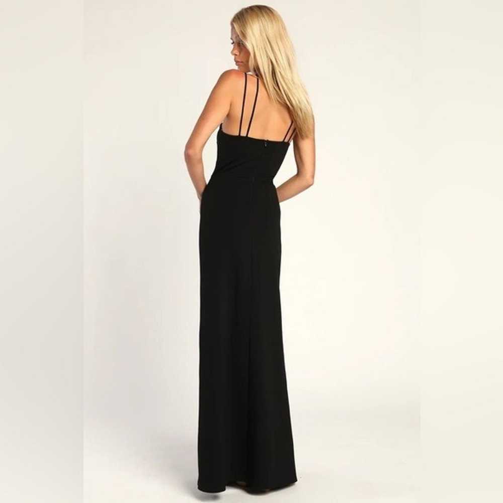 Lulus Forever Glamour Black Strappy Maxi Dress - image 3