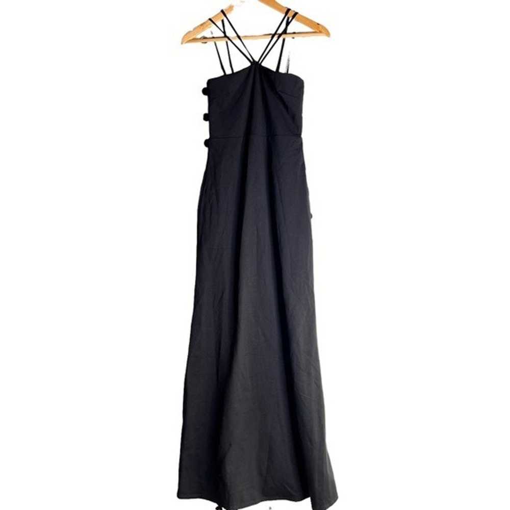 Lulus Forever Glamour Black Strappy Maxi Dress - image 4