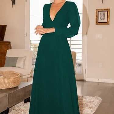 Talk About Divine Black Long Sleeve Backless Maxi Dress